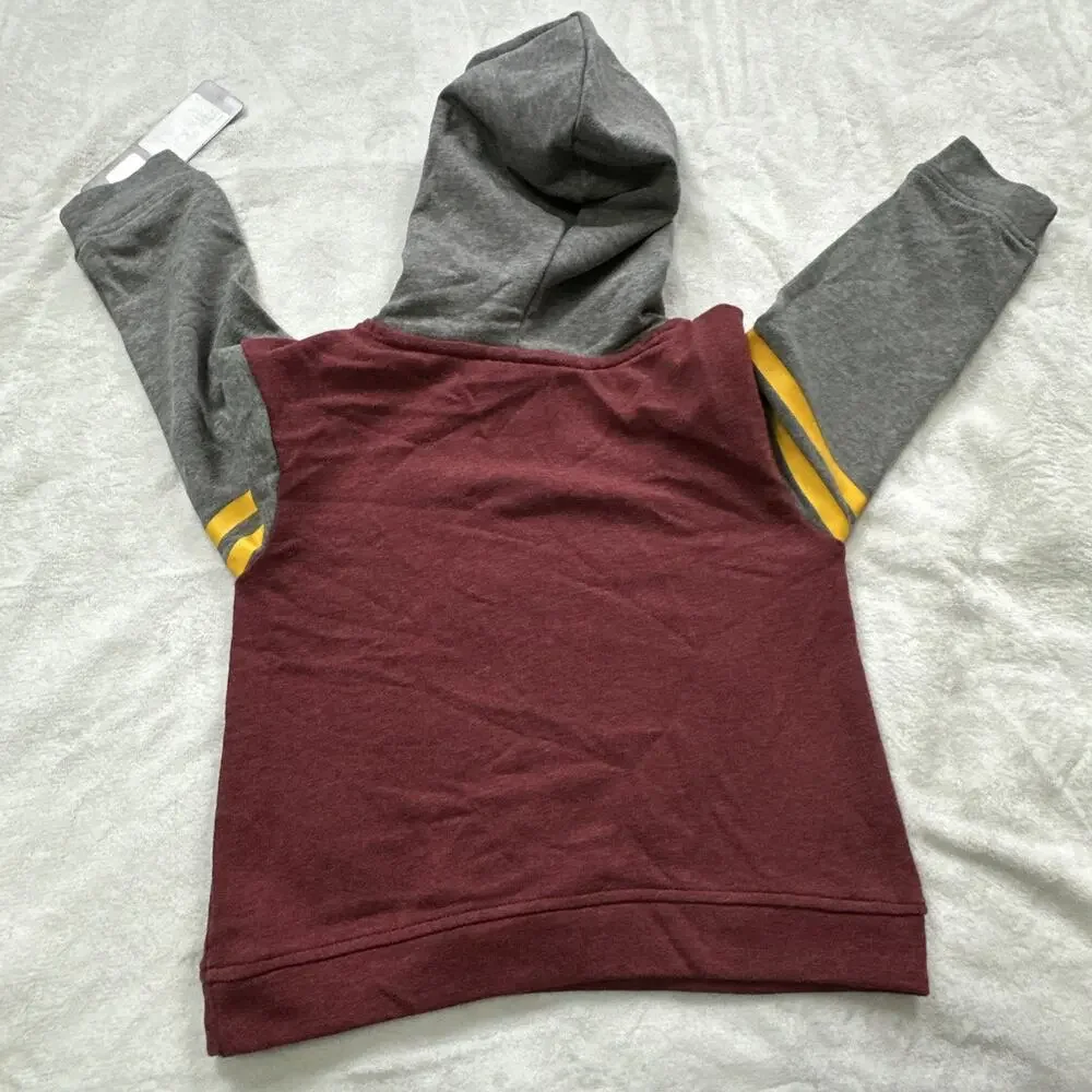 NFL Washington Commanders Pullover Hoodie Youth Girls Small 4 Sweatshirt Sparkle